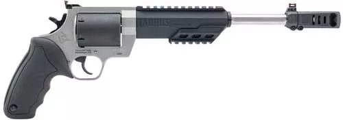 Taurus Raging Hunter Large 350 Legend 6 Shot 10.50" Matte Stainless Picatinny Rail Barrel w/Muzzle Brake, Matte Black Oxide Cylinder, Matte Stainless Steel Frame, Transfer Bar Safety, Exposed Hammer