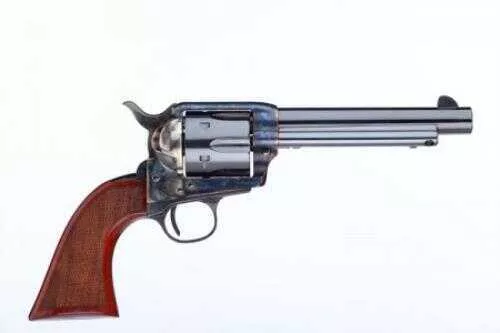 Taylor Uberti 1873 The Gunfighter Revolver 357 Mag 5.5" Barrel With Large Army Checkered Walnut Grips Tuned And Case Hardened Frame