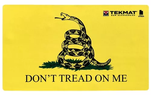 TekMat TEK42TREAD Dont Tread on Me Door Mat Black/Yellow Rubber 42" Long Snake/"Dont Tread On Me"