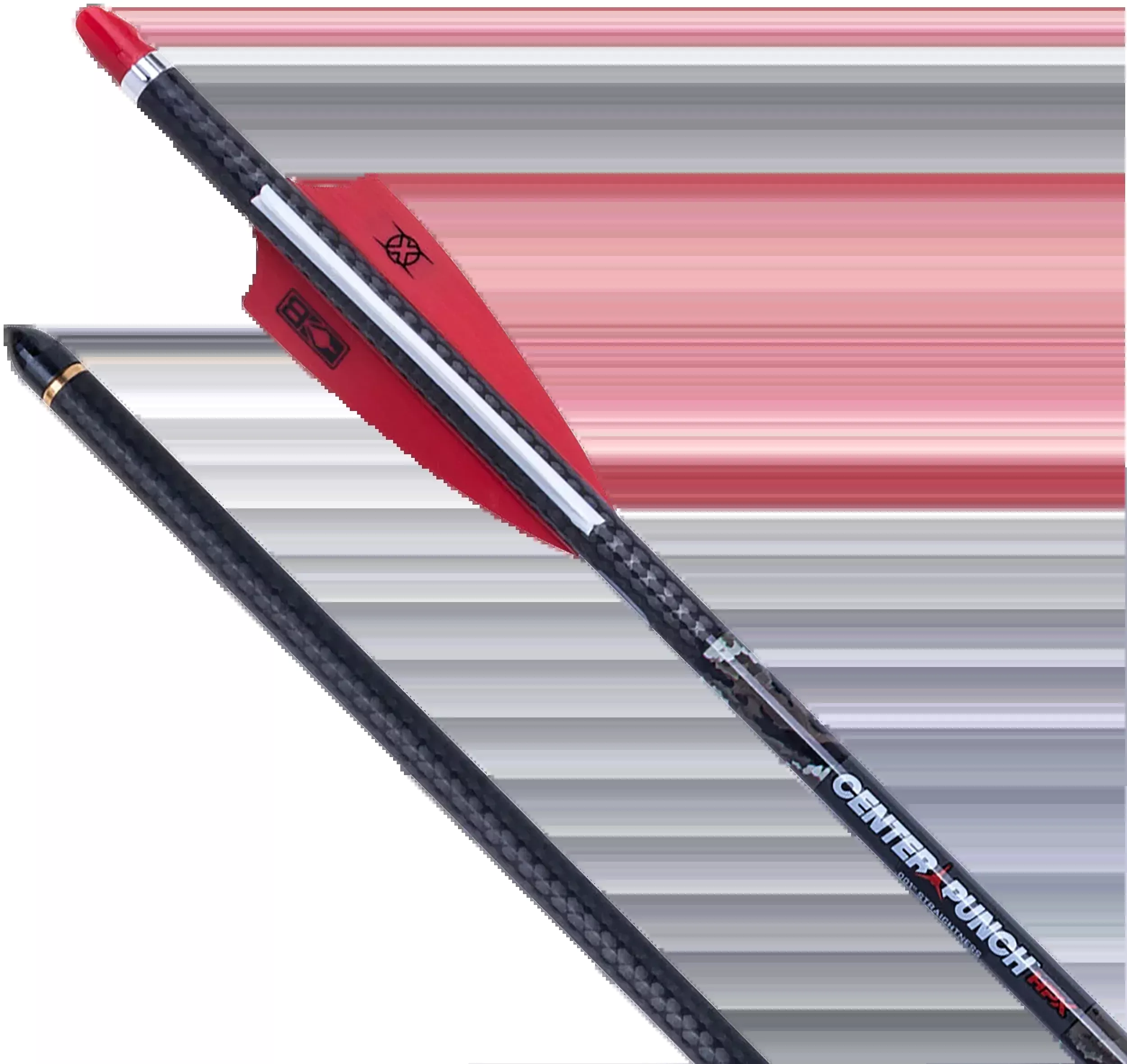 TenPoint CenterPunch HPX Red 20" 445gr Carbon Alpha Nock .001 Straightness Crossbow Bolt - 6 Pack