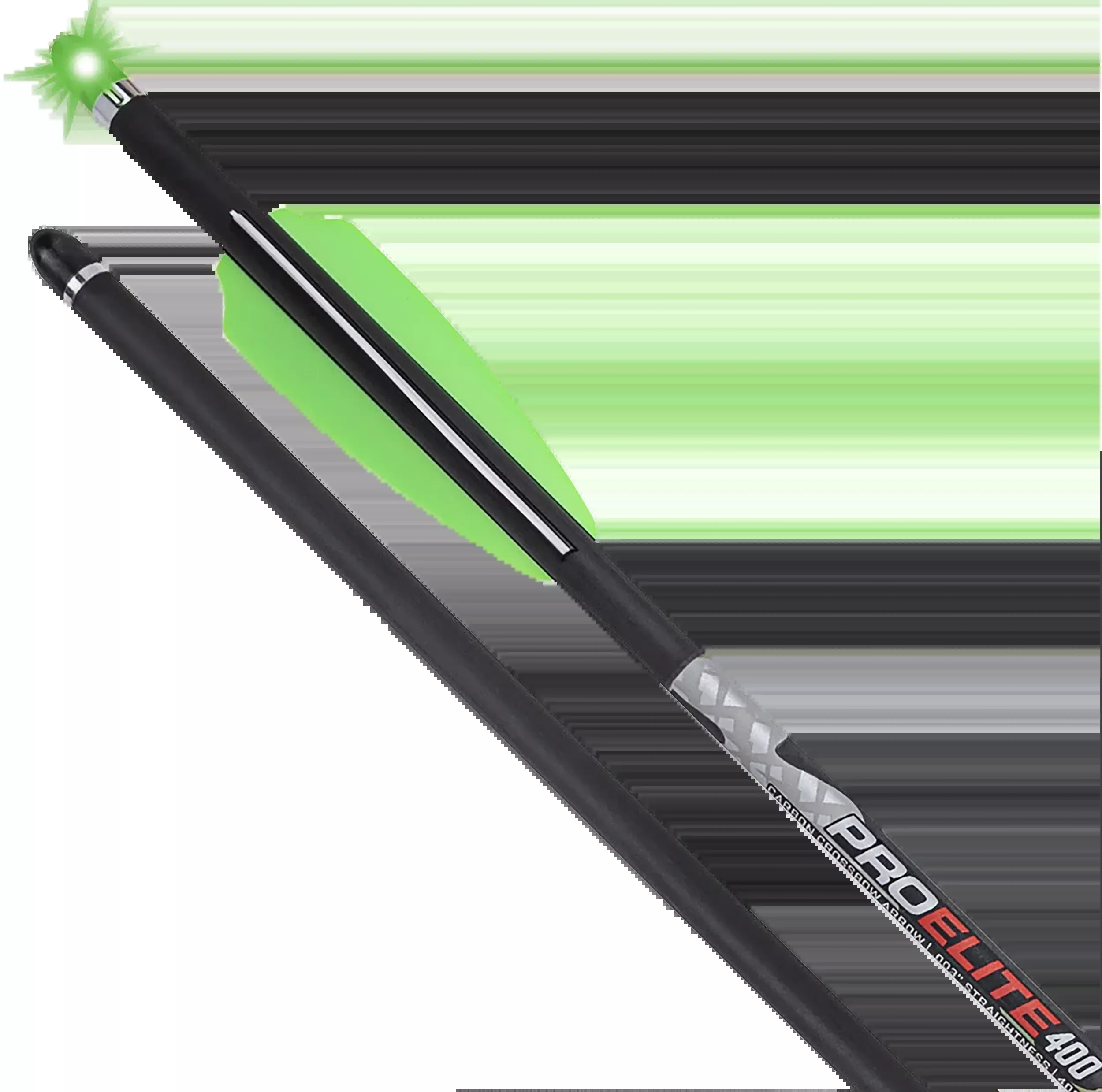 TenPoint Pro Elite 400 Alpha-Blaze 20" 410gr Carbon Crossbow Bolts 3 Pack Green