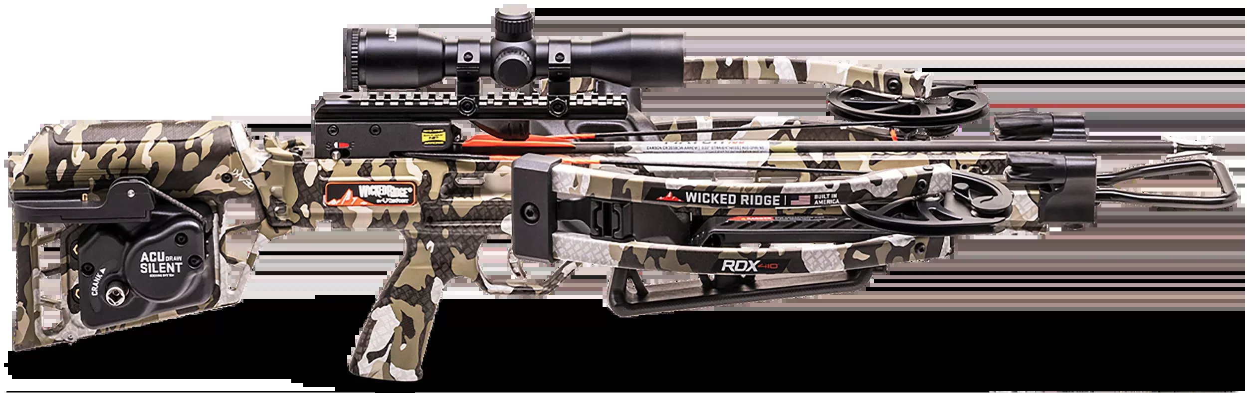 TenPoint Wicked Ridge RDX 410 Crossbow w/ ACUdraw Silent & Pro-View 400 Scope 410 FPS 200 Draw Peak XT