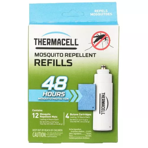 Thermacell R4 Repellent RefillOdorless 4 Fuel Cartridges/12 Mats