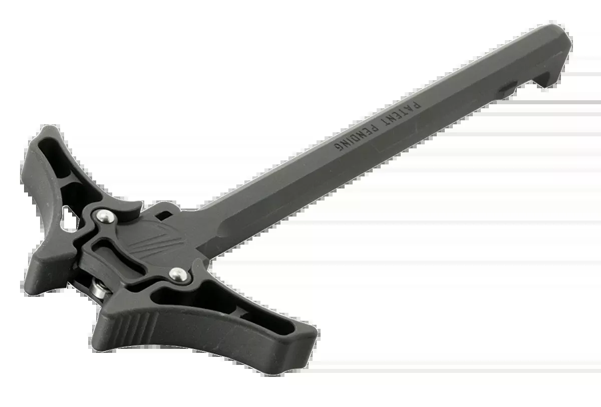 Timber Creek Outdoors Enforcer Ambidextrous AR-15 Charging Handle - Tungsten Hardcoat Anodized