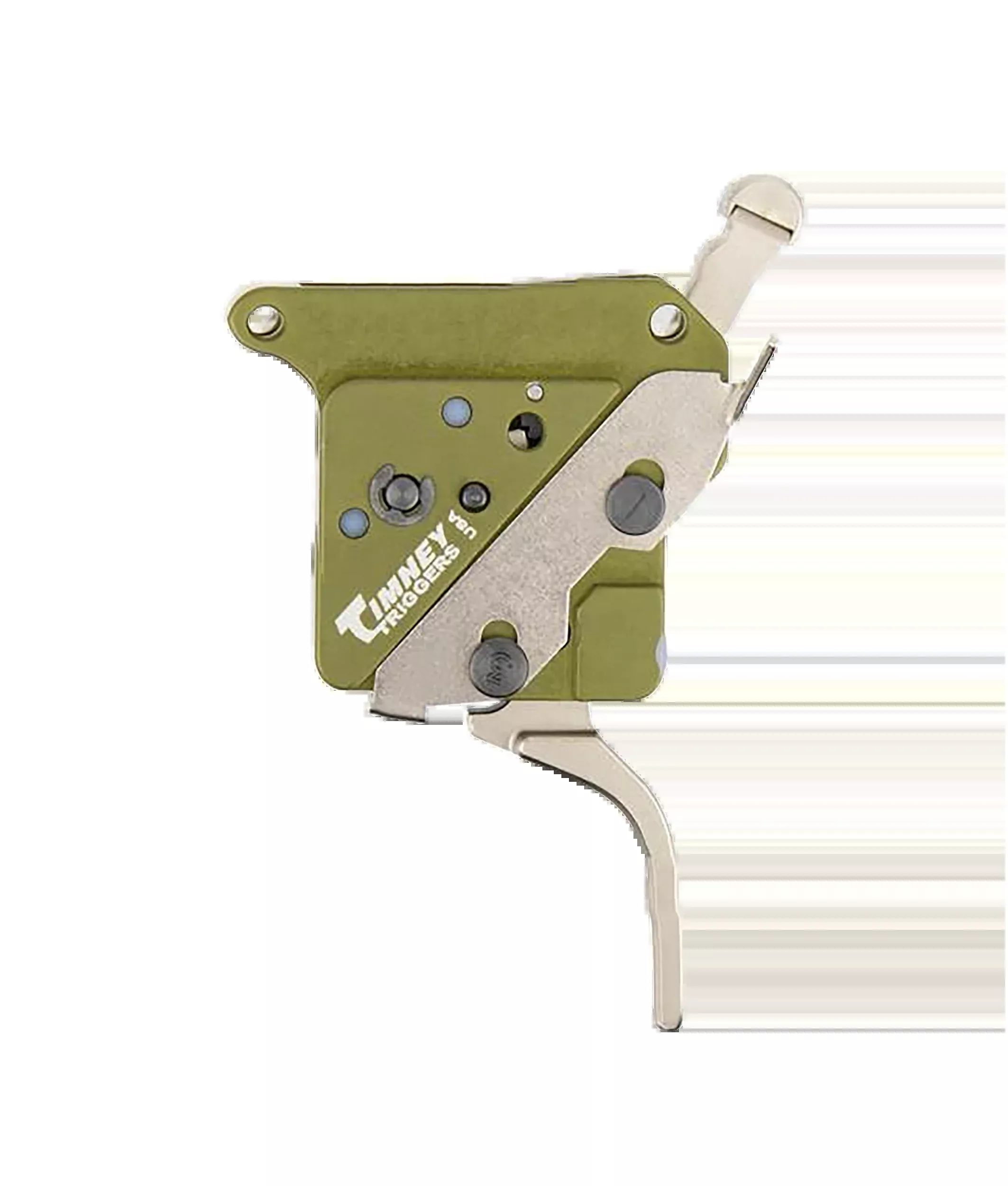 Timney Triggers 51716V2 Elite Hunter Straight Trigger 3 lb for Remington 700 Right - Green/Nickel