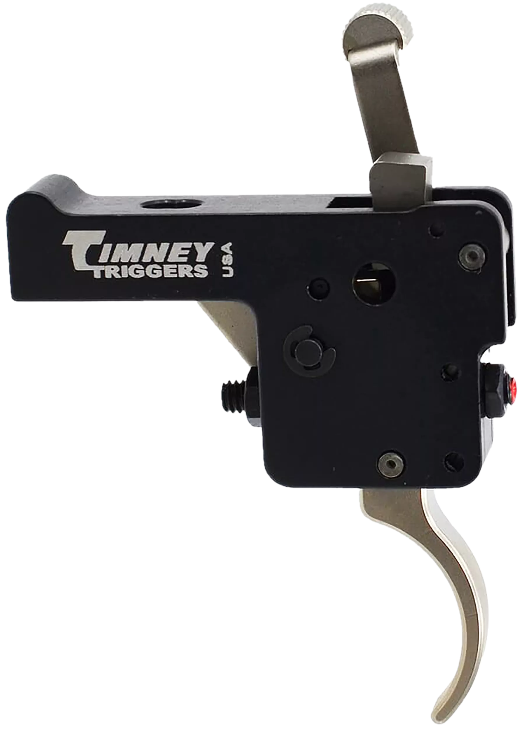 Timney Triggers 60916 Featherweight DeluxeCurved Trigger with 3 lbs Draw Weight & Black/Nickel Finish for Howa 1500