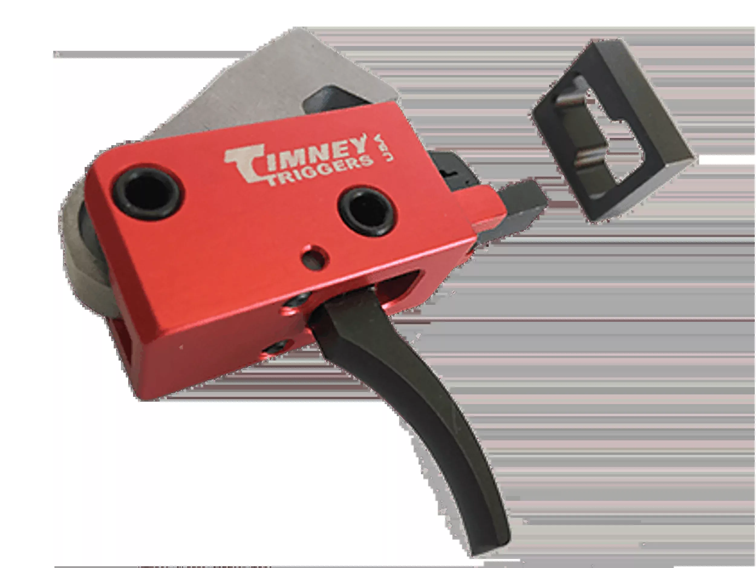 Timney Triggers 682 PCC Trigger AR-Platform Two-Stage Curved 2+2 lbs Drop-In - Black/Red
