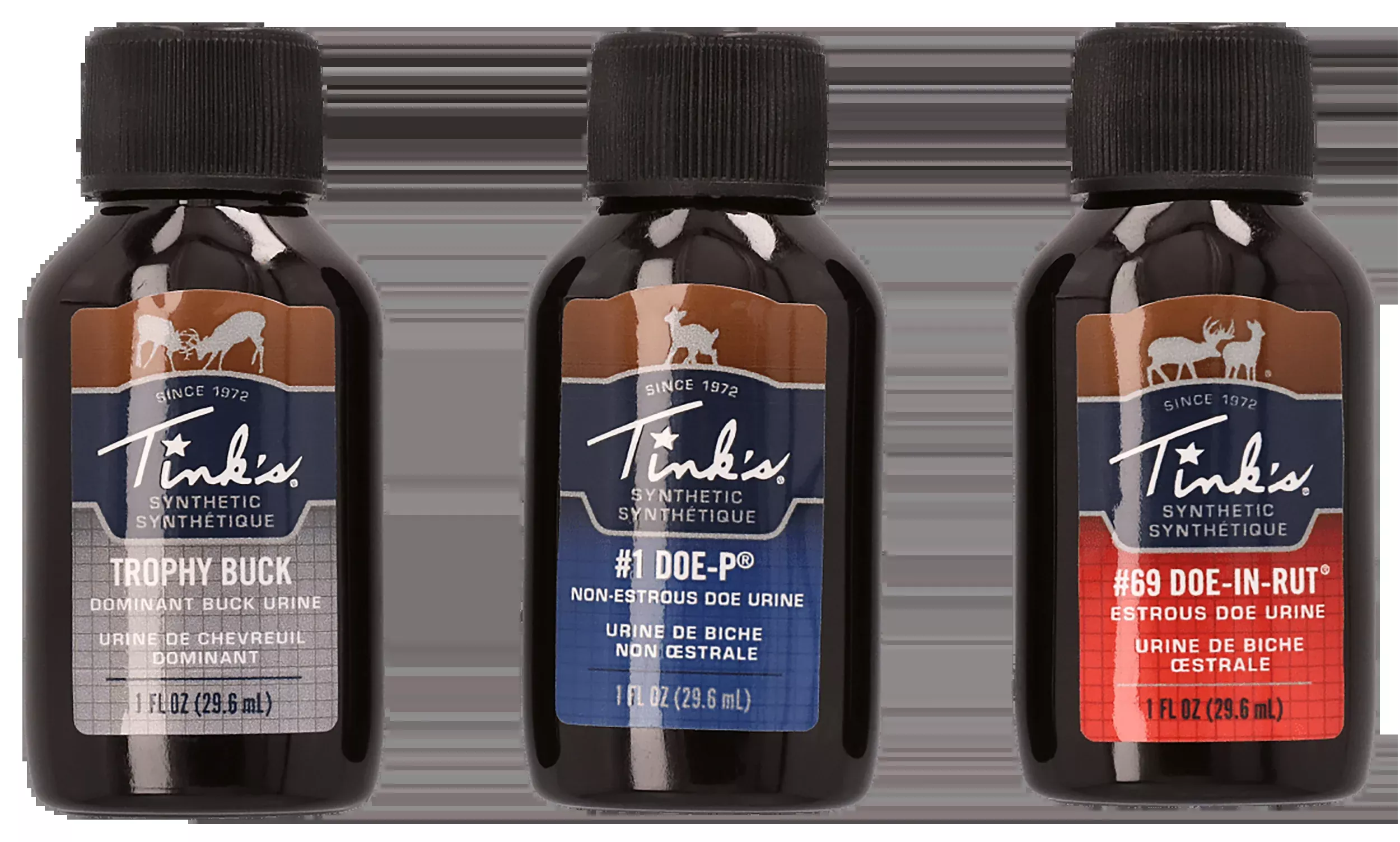 Tinks W5999 Hunt Success Kit Synthetic Deer Attractant 1 oz 3-Pack - Doe-In-Rut, Doe-P & Trophy Buck