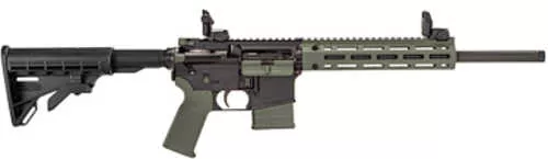 Tippmann Arms M4-22 LTE Accent Rifle 22 Long Rifle 16" Barrel 10Rd Black With Olive Drab Green Finish