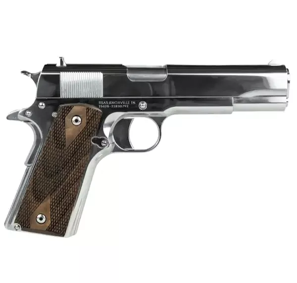 Tisas USA 1911A1 Regulator 38 Super 5" 9+1 Semi-Auto Pistol - Polished Chrome - Includes 9mm Barrel & 2 Mags