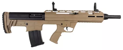 Tokarev USA 21000128 TBP12 Gauge 3" 5+1 18.50", FDE, Cheek Riser Compatible Bull-Pup Stock, Flip-Up Sights, 3 Chokes