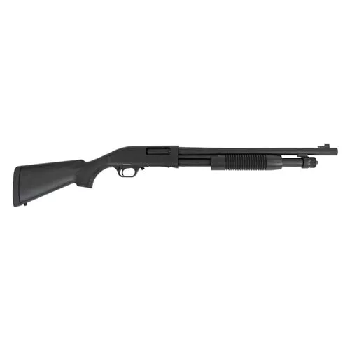 Tokarev USA 21000412 TX3 Hammer Full Size 12 Gauge Pump 3" 5+1 18.50" Black Chromate Cylinder Bore Barrel, Black Anodized Drilled & Tapped Receiver, Fixed Black Synthetic Stock