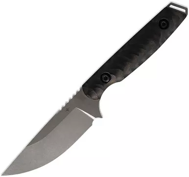 Toor Knives Field 3.0 Classic Fixed Blade 3.625" CPM-3V Stonewashed Ebony Brass - FIELD 3.0 CLASSIC