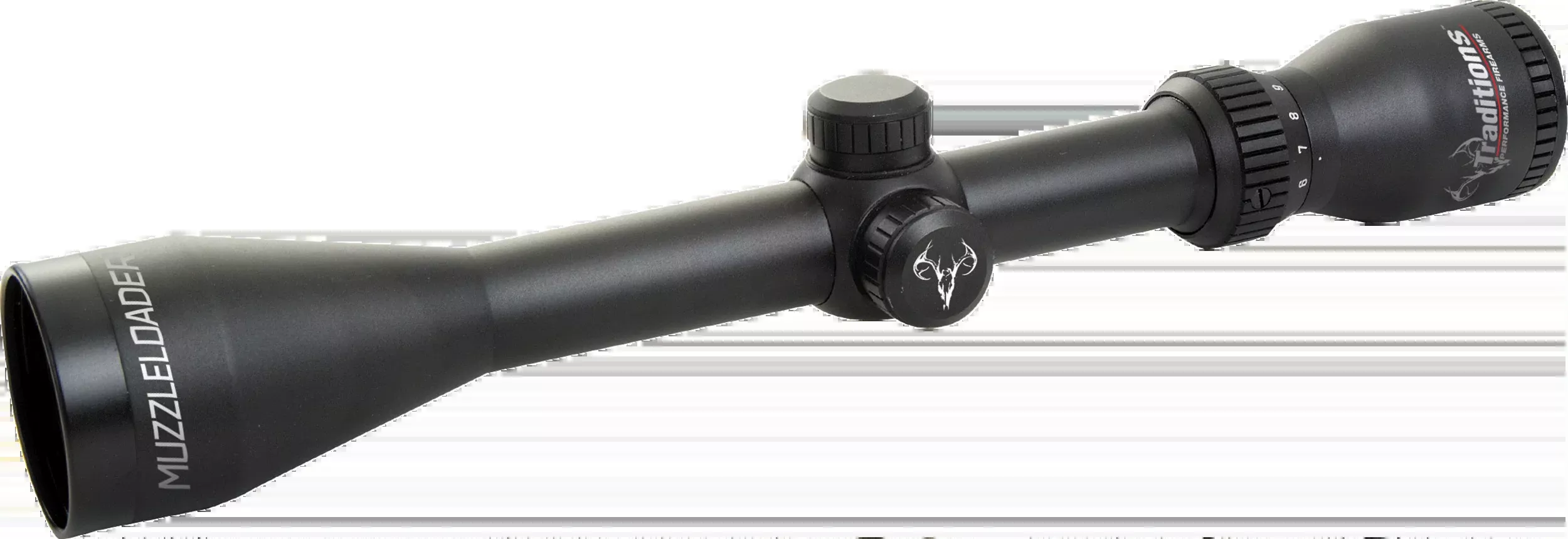 Traditions A1143RIR Muzzleloader Scope 3-9x 40mm Matte Black Illuminated Range-Finding Reticle