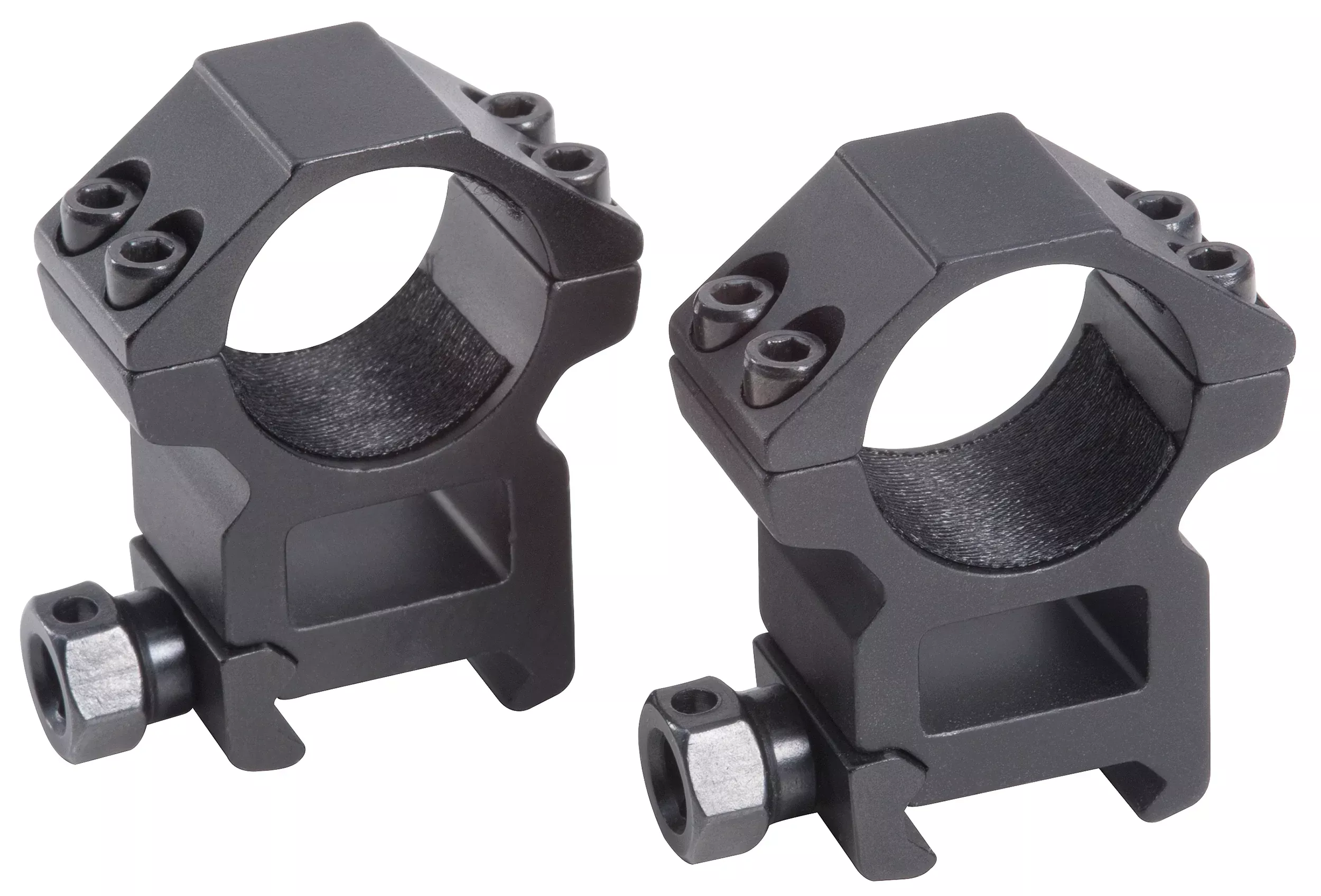 Traditions A764H Tactical Rings 30mm High Matte Black - Weaver
