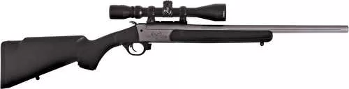 Traditions Outfitter G3 Single Shot Rifle 35 Remington 22" Lothar Wather Barrel 1Rd Capacity 3-9x40 Scope Mounted Synthetic Stock Stainless Cerakote Applied Finish