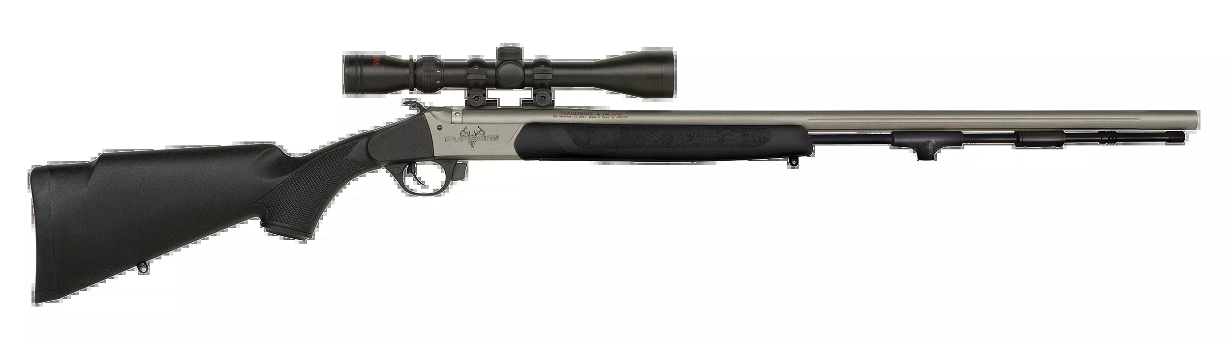 Traditions Pursuit XT 50 Cal 209 Primer 26" Black Synthetic 3-9x40 Scope Muzzleloader