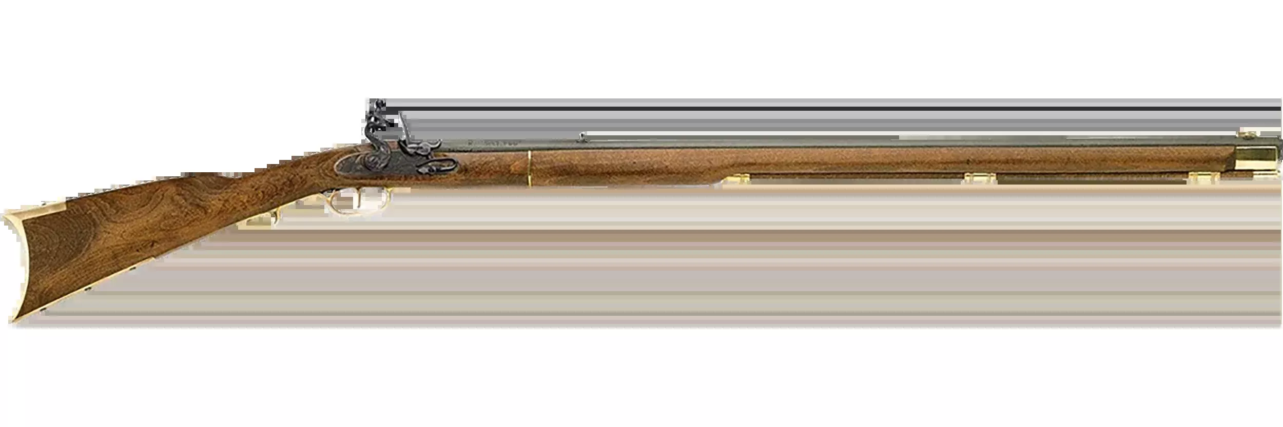 Traditions R2010 Kentucky Rifle 50 Cal Flintlock 33.5" 1-Rd Single Shot Muzzleloader - Color Case Hardened Walnut