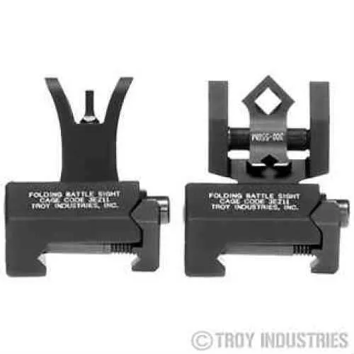 Troy BattleSight Micro Front and Rear Sight Di-Optic Aperture Picatinny Black Finish SSIG-MCM-SSBT-00