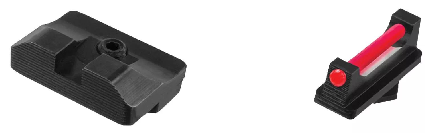 TruGlo TG132G1 Fiber-Optic ProRed/Fiber Optic Front Sight-Black/Blank Rear Sight Glock 17/17L/19/17X