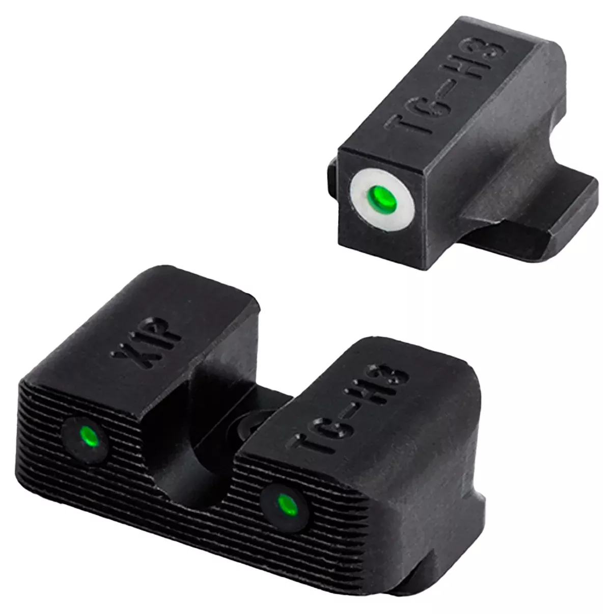 TruGlo TG231G1AC Tritium ProBlack | Green Tritium Orange Outline Front Sight Green Tritium Rear Sight
