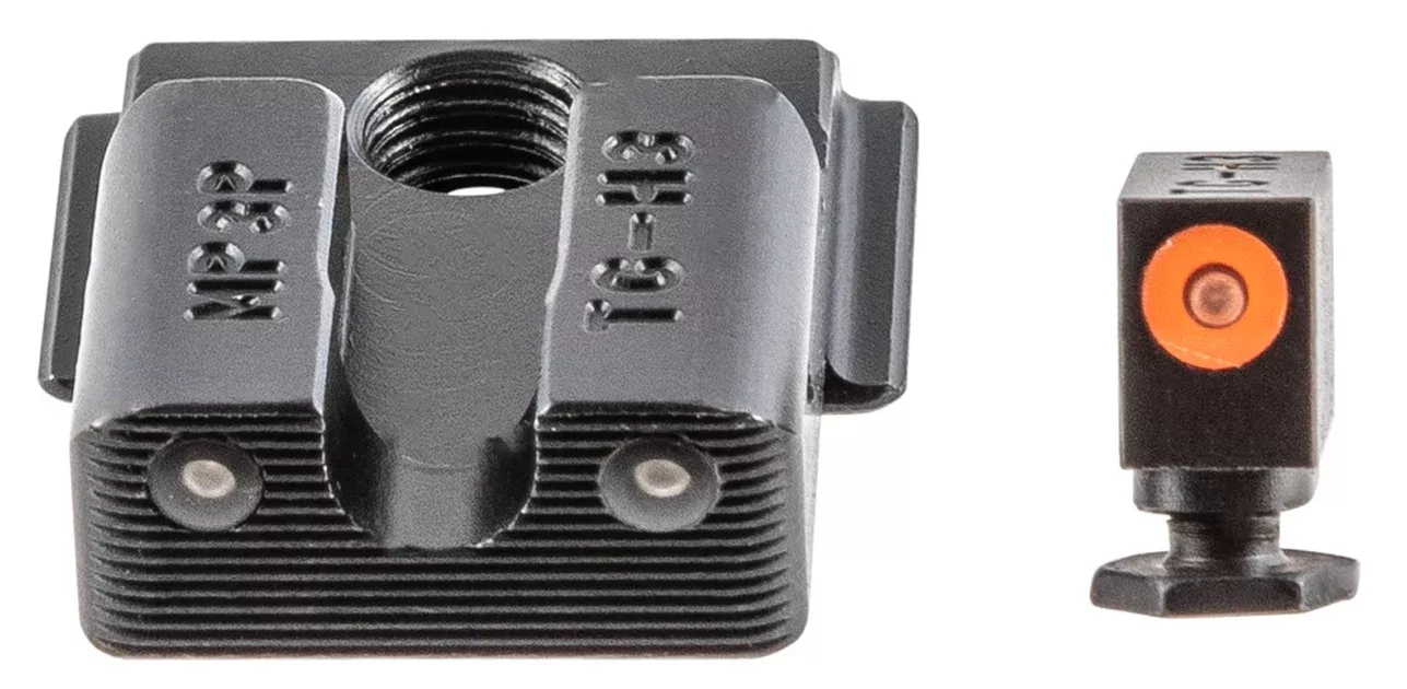 TruGlo TG231MP3C Tritium ProBlack | Green Tritium Orange Outline Front Sight Green Tritium Rear Sight