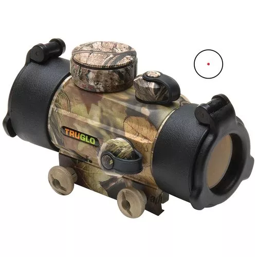 Truglo TG8030A Traditional1x 30mm Obj 5 MOA Red Dot Realtree APG CR2032 Lithium