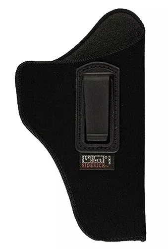 Uncle Mike's 76021 Inside The Pants Holster IWB Size 02 Black Suede Like Belt Clip Fits Med/Intermediate DA Revolver Fits 4" Barrel Right Hand