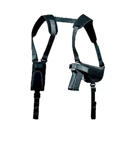 Uncle Mike's 77360 Pro-Pak Horizontal Shoulder Holster Shoulder Size 36 Black Nylon Harness Fits Sm Frame 5rd Revolver w/Hammer Spur Right Hand