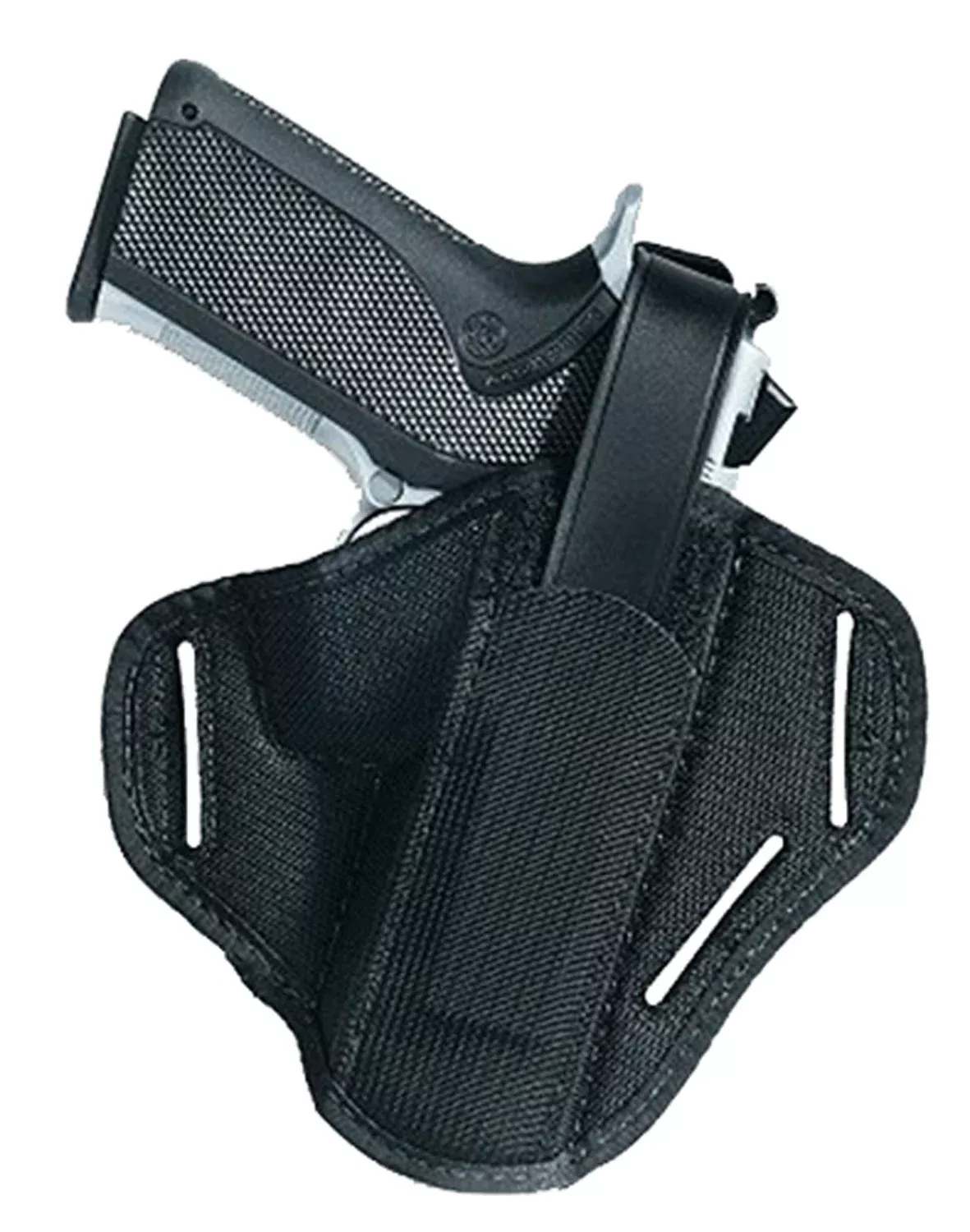 Uncle Mike's 86010 SuperOWB Size 01 Black Kodra Nylon Belt Slide Fits Medium Autos Fits 3-4" Barrel Ambidextrous