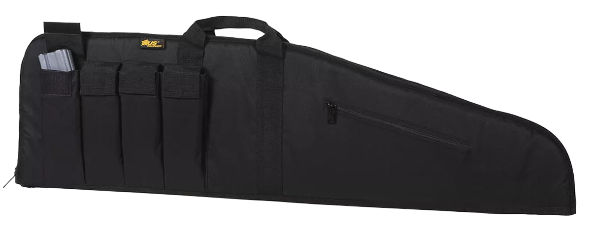 US PeaceKeeper P20045 MSR Case Water Resistant Black 600D Polyester w/ Brushed Tricot Liner 2" Padding & Lockable Zippers