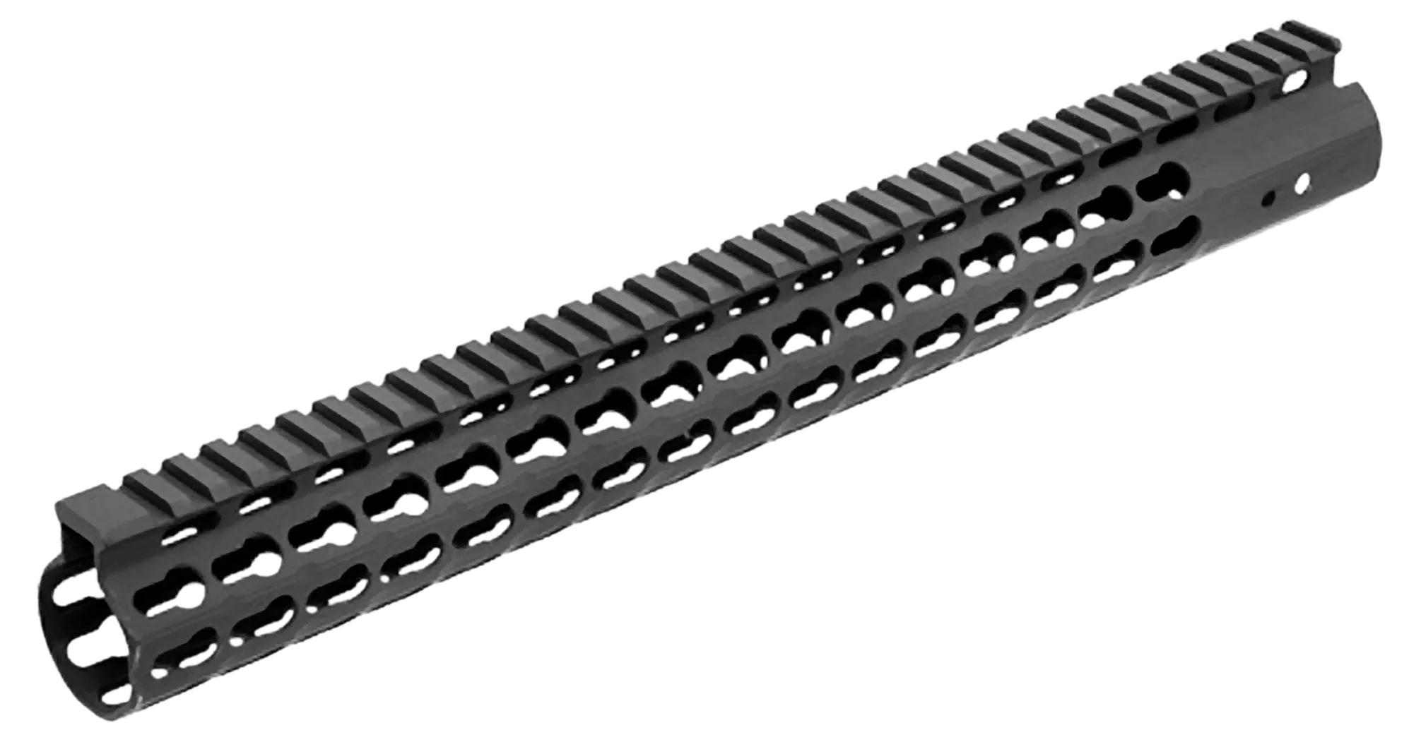 UTG Pro MTU019SSK Pro Slim Rail Handguard Free-Floating 15" L Aluminum Material with Black Anodized Finish, KeyMod Slots & Picatinny Rail for AR-15