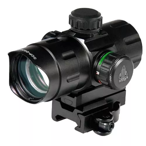 UTG SCPDS3840W CBQ Dot1x 32mm 4 MOA Red/Green Dot CR1620 Black
