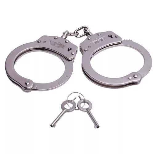Uzi Accessories UZIHCCS Law Enforcement Cuffs Law Enforcement Cuffs Nickel Plated