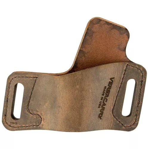 Versacarry WBOWB23 ProtectorOWB Fits Glock 42/43 Water Buffalo Distressed Brown