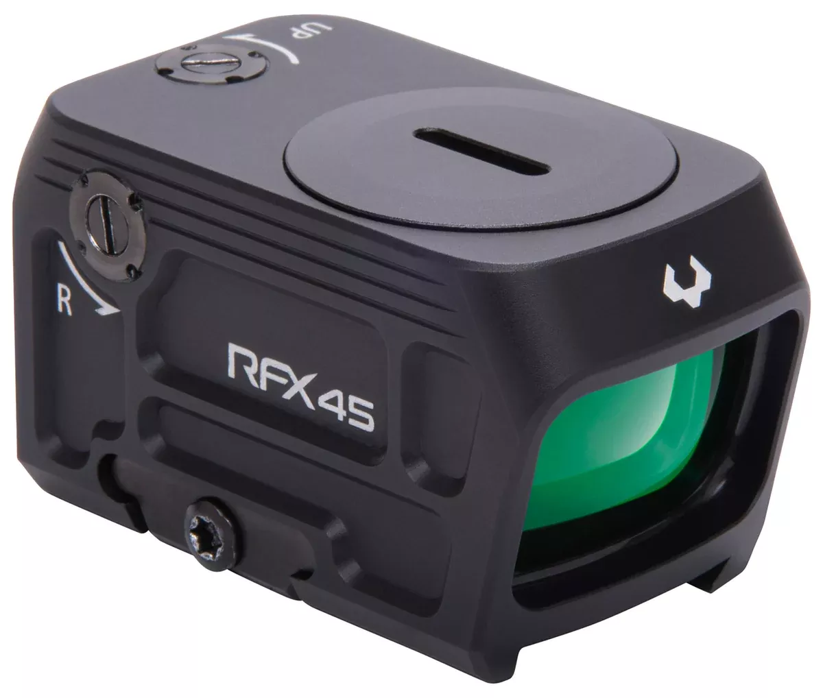 Viridian 9810053 RFX45Black Anodized 1 x 24 mm x 15.5 mm 5 MOA Green Dot ACRO/RMR