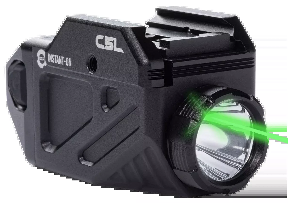 Viridian C5L with SAFECharge C Series Black 650 Lumens White/Green Laser - Universal Glock/Sig Sauer/S&W