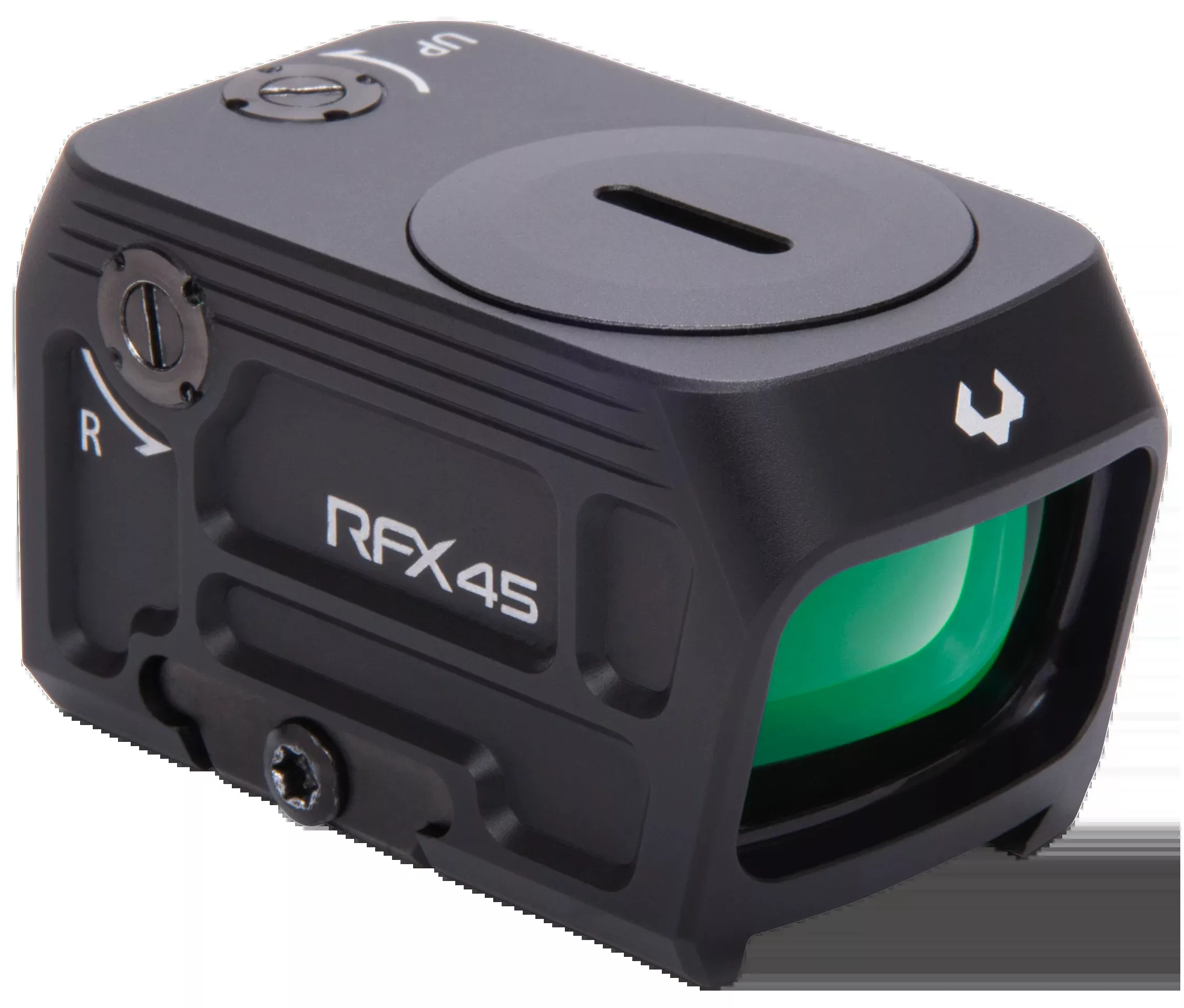 Viridian RFX45 Closed Emitter 1x 5 MOA Green Dot Reflex Sight with Docter Adapter - Black