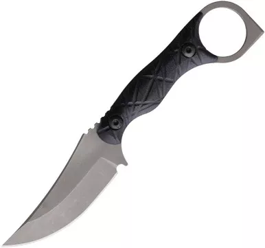 Wachtman Knife & Tool Raptor Fixed Blade - 2.9" AEB-L Trailing Point Blade, OD Green Sculpted Micarta Handles, Kydex Sheath