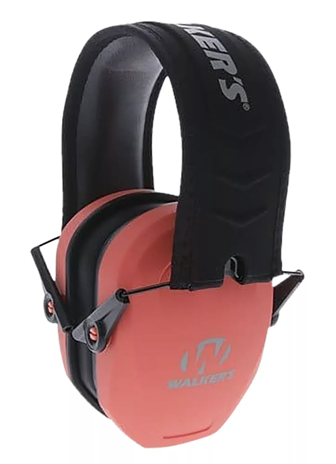 Walker's GWPRSMPASCOR Razor Slim Passive Muff 27 dB Over the Head Coral/Black Polymer