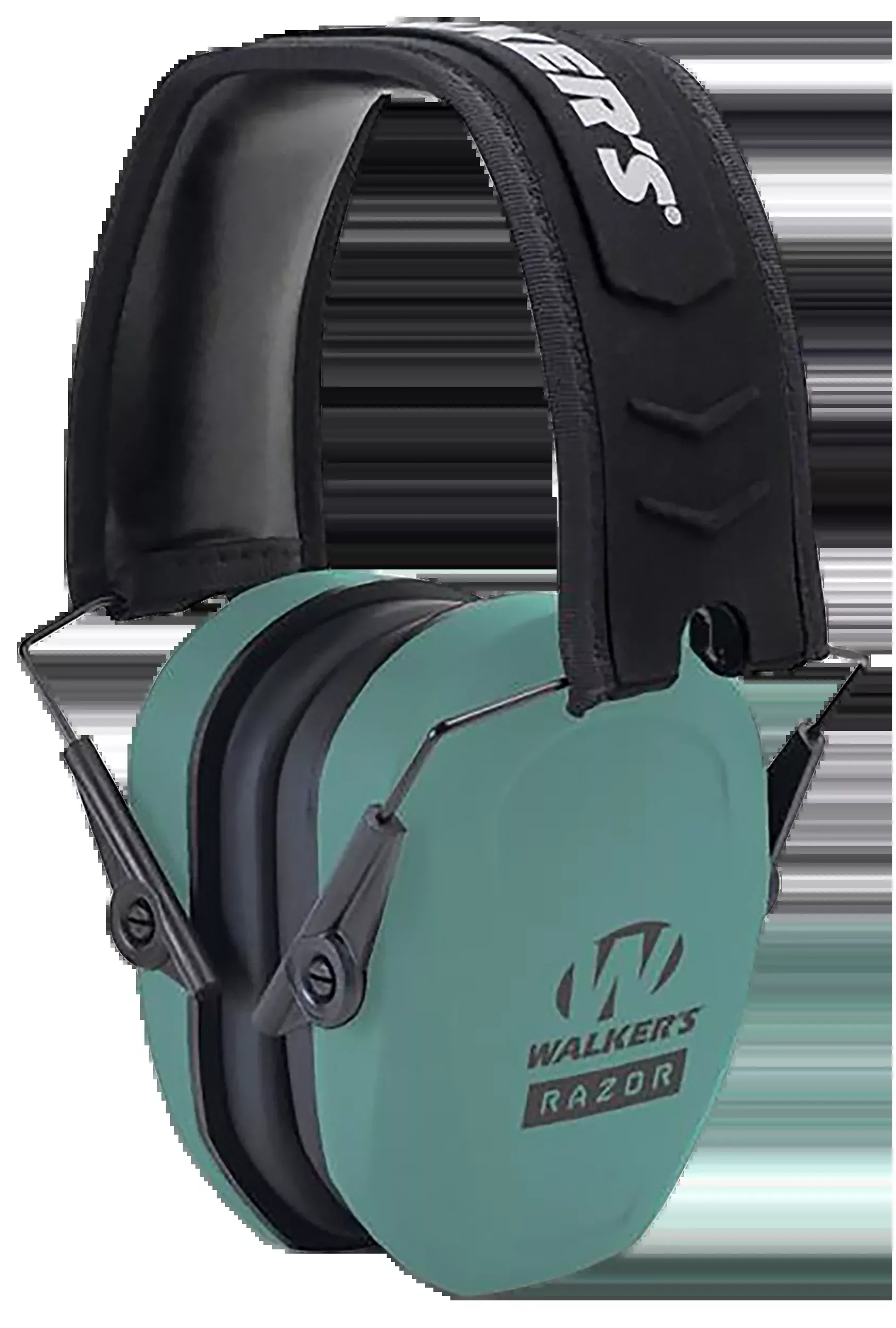 Walkers Game Ear Razor Slim Passive Muff 27 dB Over the Head Teal/Black Polymer