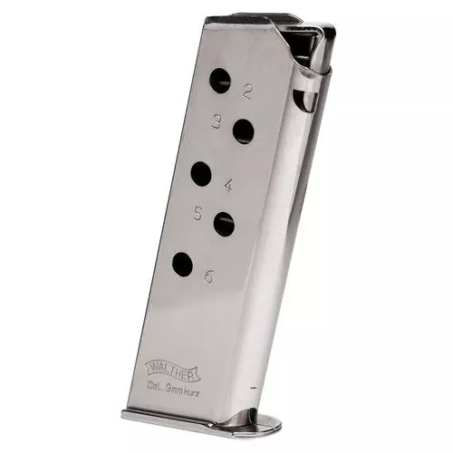 Walther Arms 2246011 PPK/S380 ACP 7rd Nickel Detachable