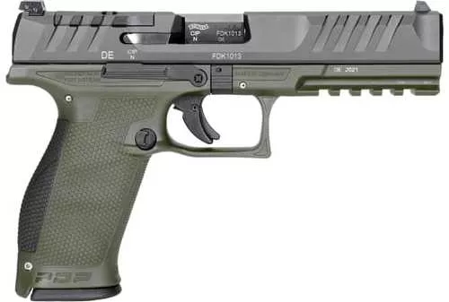 Walther Arms PDP Optic Ready Full Size Semi-Auto Pistol 9mm Luger 5" Rifled Barrel (1)-18Rd Magazine Adjustable Sights Black/Tan Finish