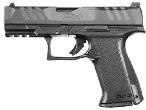 Walther PDP F-Series Striker Fired Semi-Automatic Pistol 9mm Luger 4" Barrel (2)-10Rd Magazines 3-Dot White Sight Black Polymer Finish
