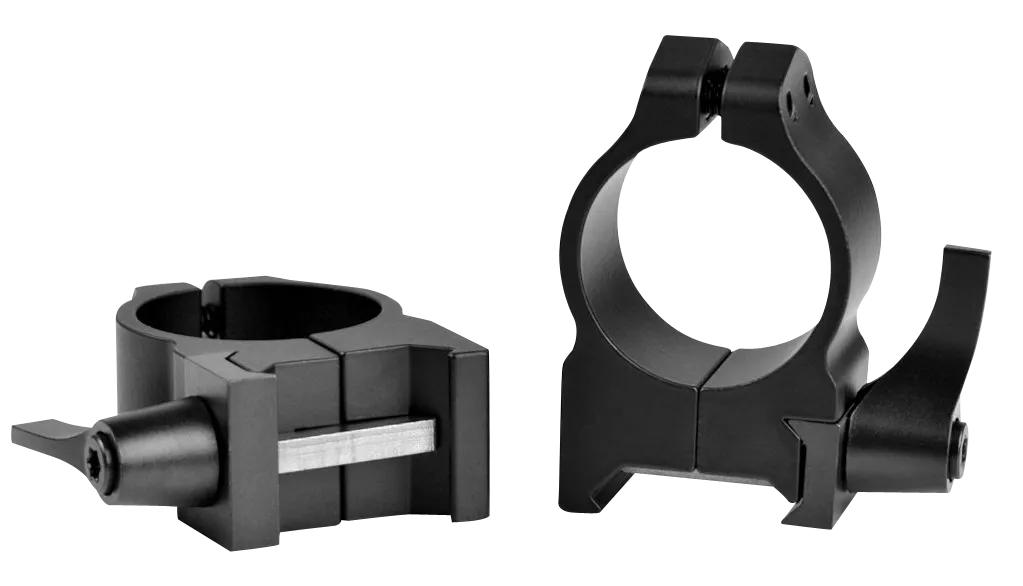 Warne 201LM Vertical Rings Maxima Matte Black 1" Medium Quick Detach 0 MOA