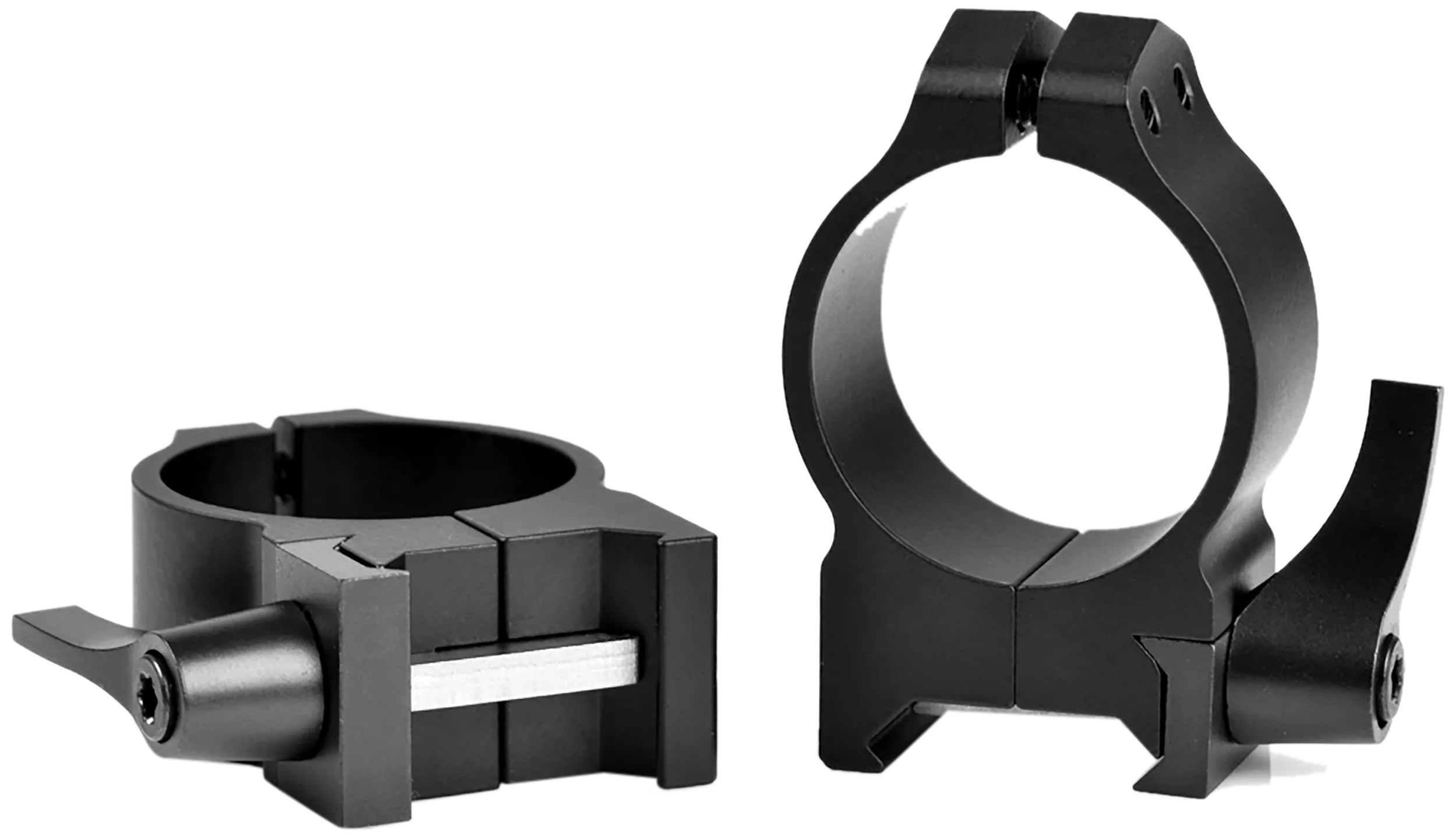 Warne 214LM Vertical Rings Maxima Matte Black 30mm Medium Quick Detach 0 MOA