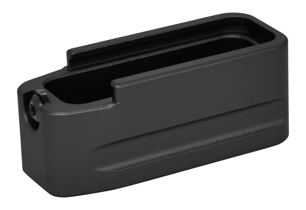 Warne 5001 Magazine ExtensionExtension PMAG 556 5rd Compatible w/ PMAG 30 Round Magazines Black Hardcoat Anodized Aluminum
