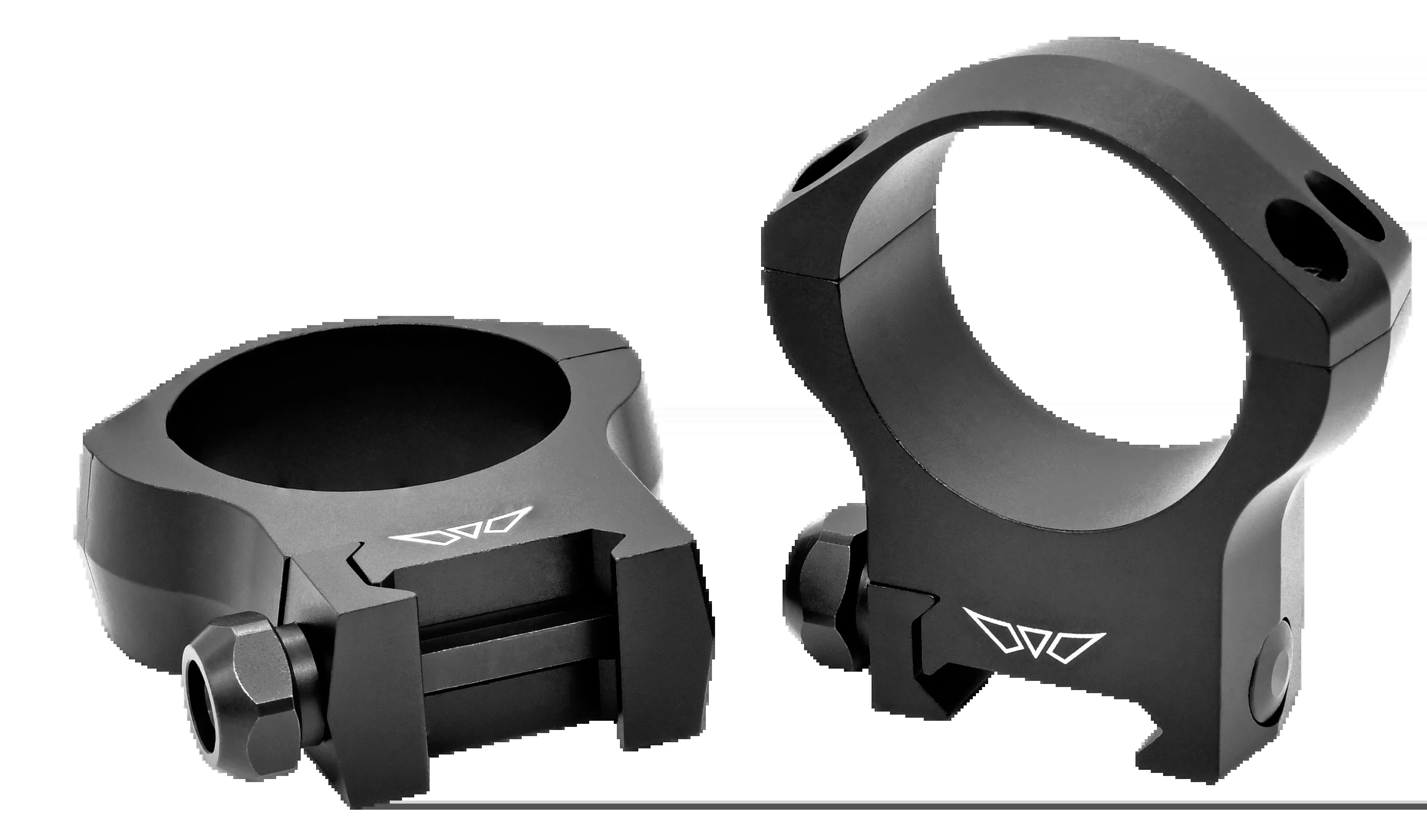 Warne 7242M Mountain Tech 35mm High 0 MOA Scope Rings - Matte Black