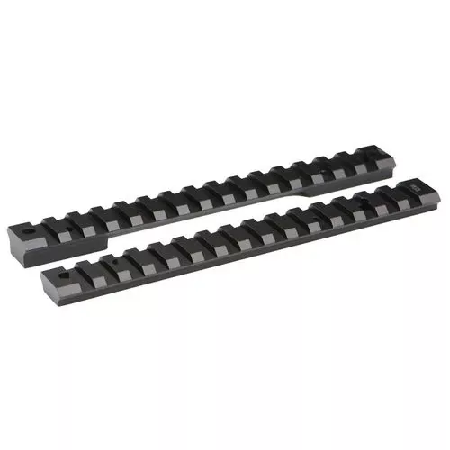 Warne 765120MOA Mountain Tech Howa/Vanguard Long Action Black Hard Coat Anodized 20 MOA