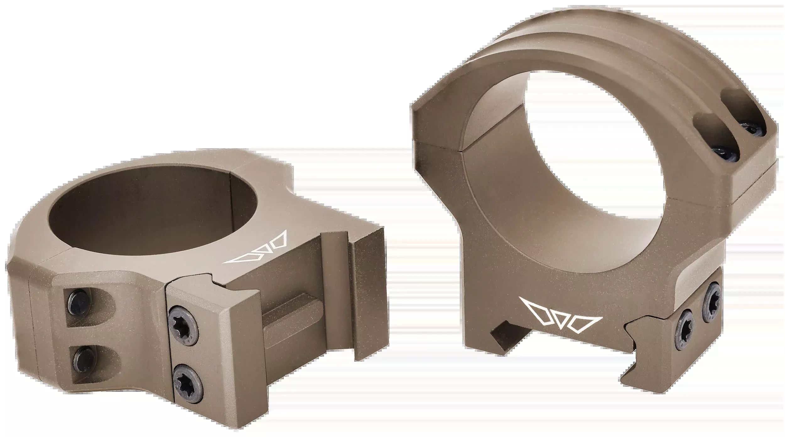 Warne HyperLite Scope Rings for Tikka, 30mm High, Dark Earth Cerakote, MagnaFusion Alloy – 8515TM